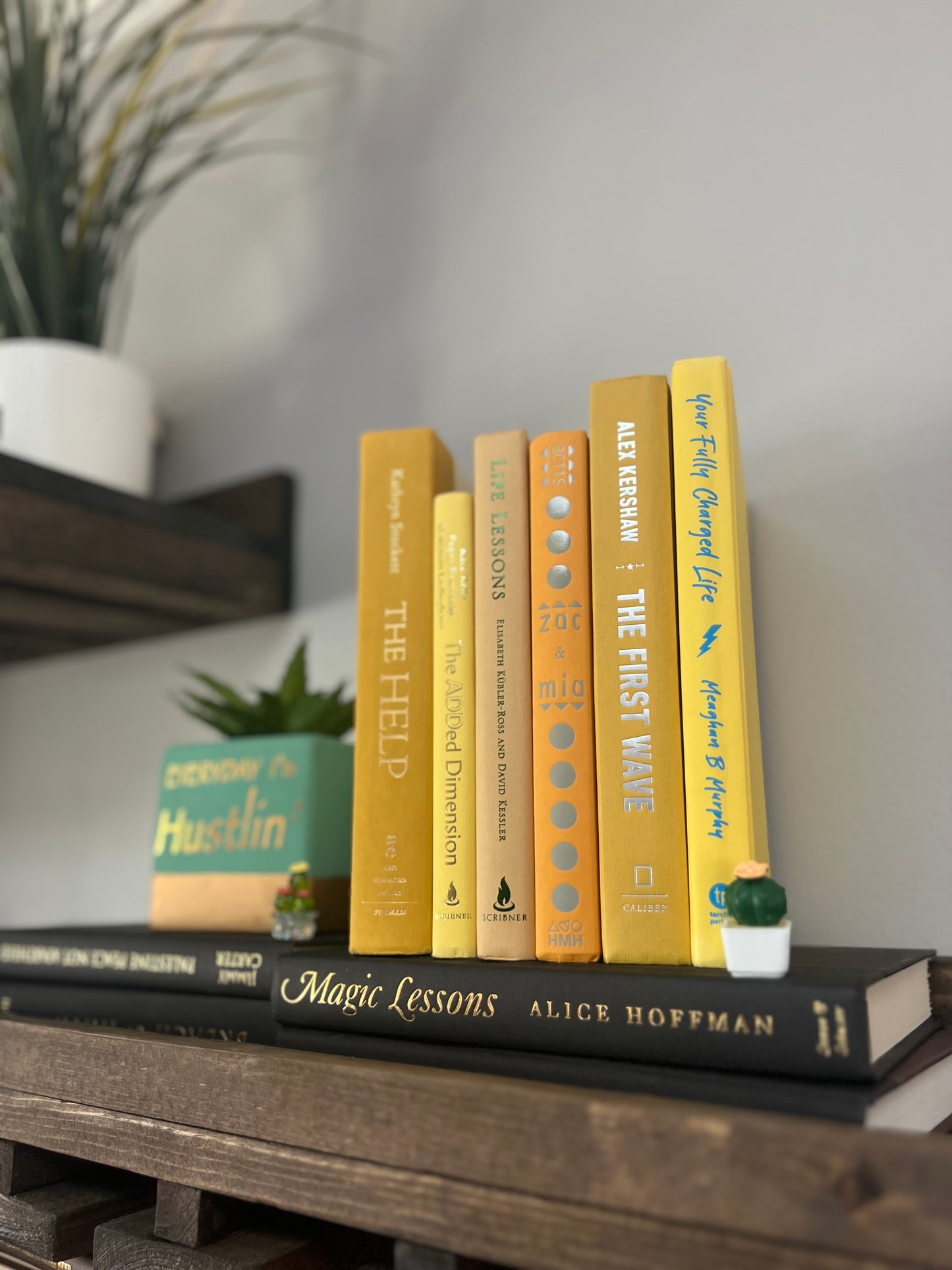 Stack of 6 decorative books