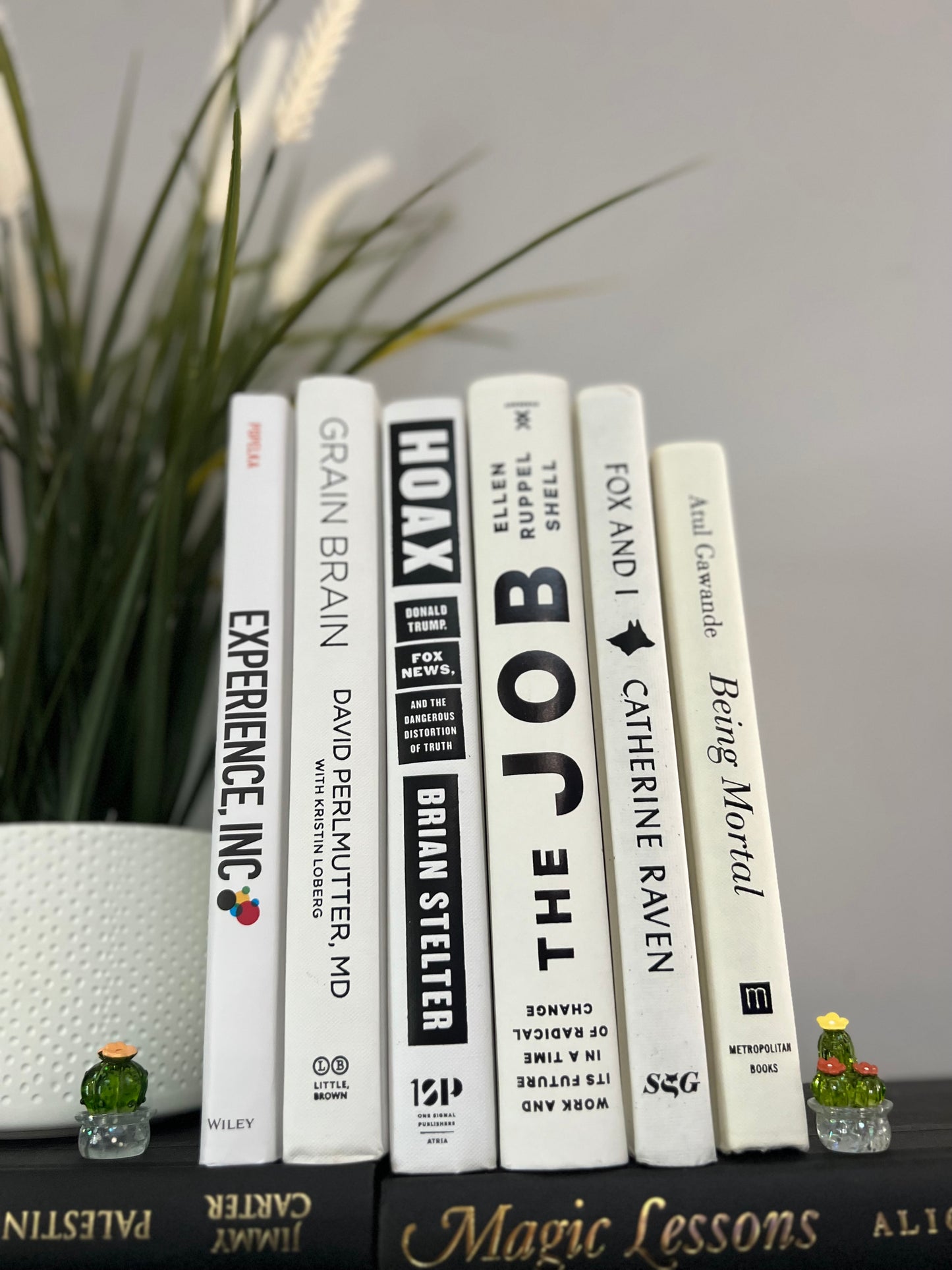 Stack of 6 decorative books