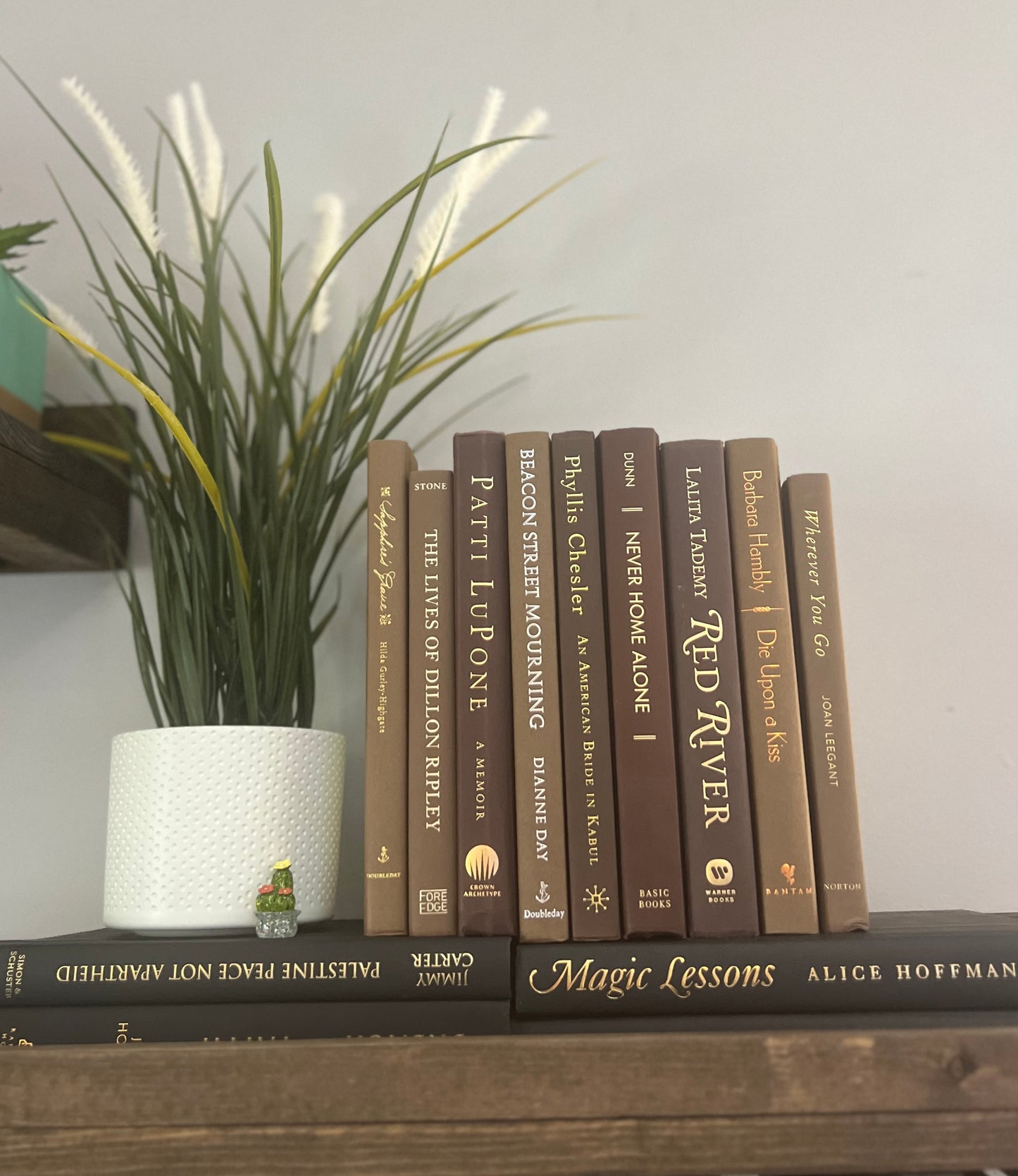 Stack of 6 decorative books