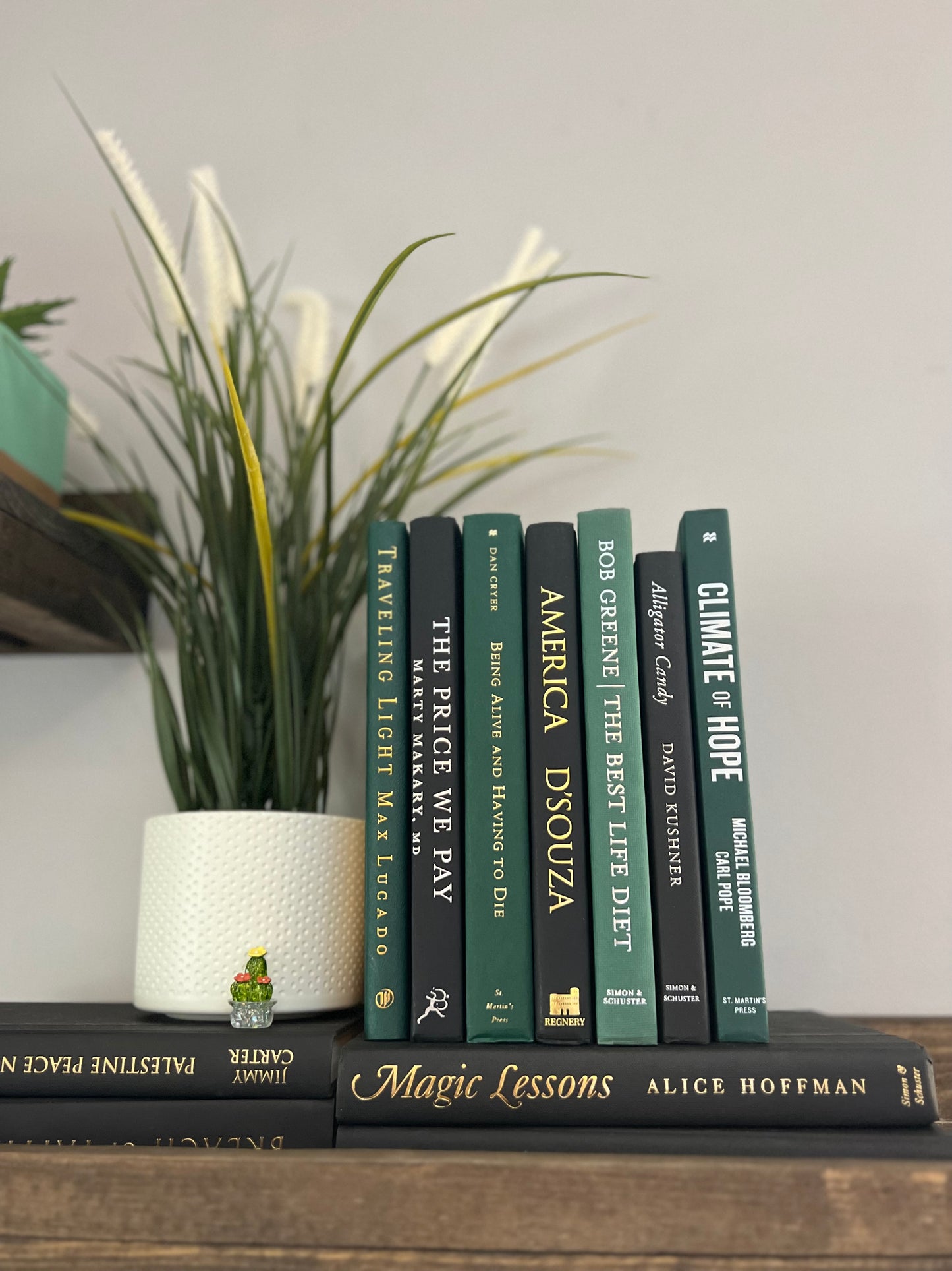 Stack of 6 decorative books