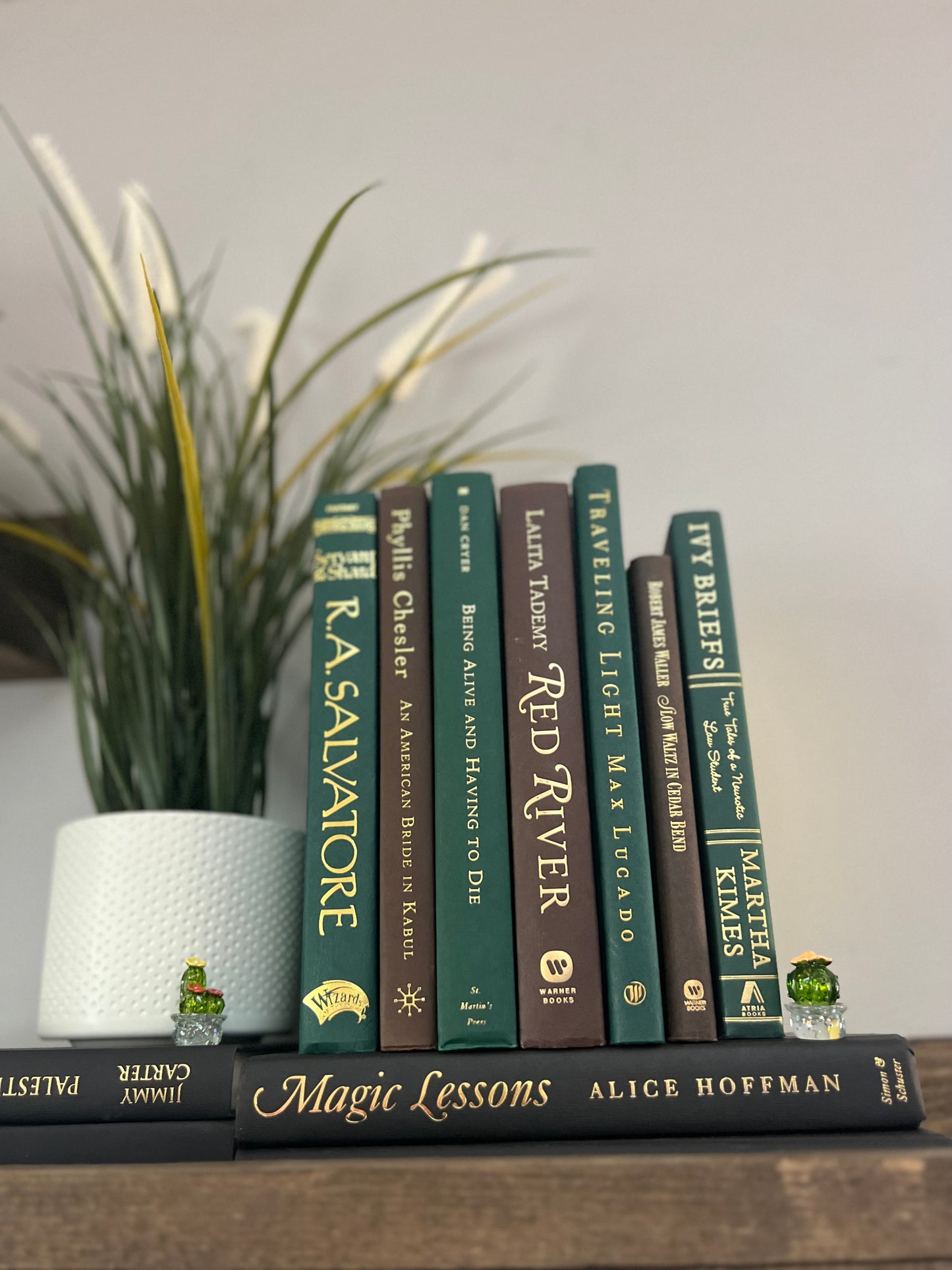 Stack of 6 decorative books
