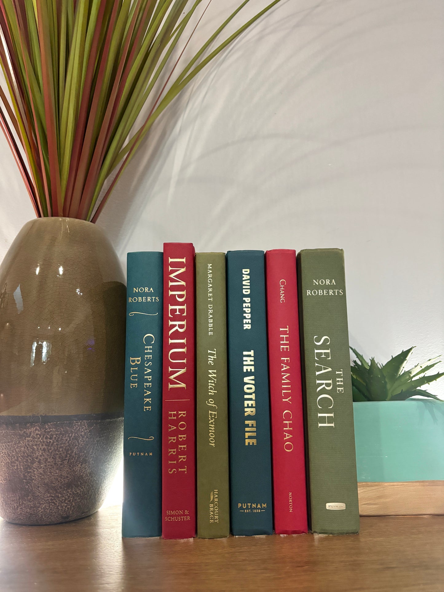 Stack of 6 colorful books