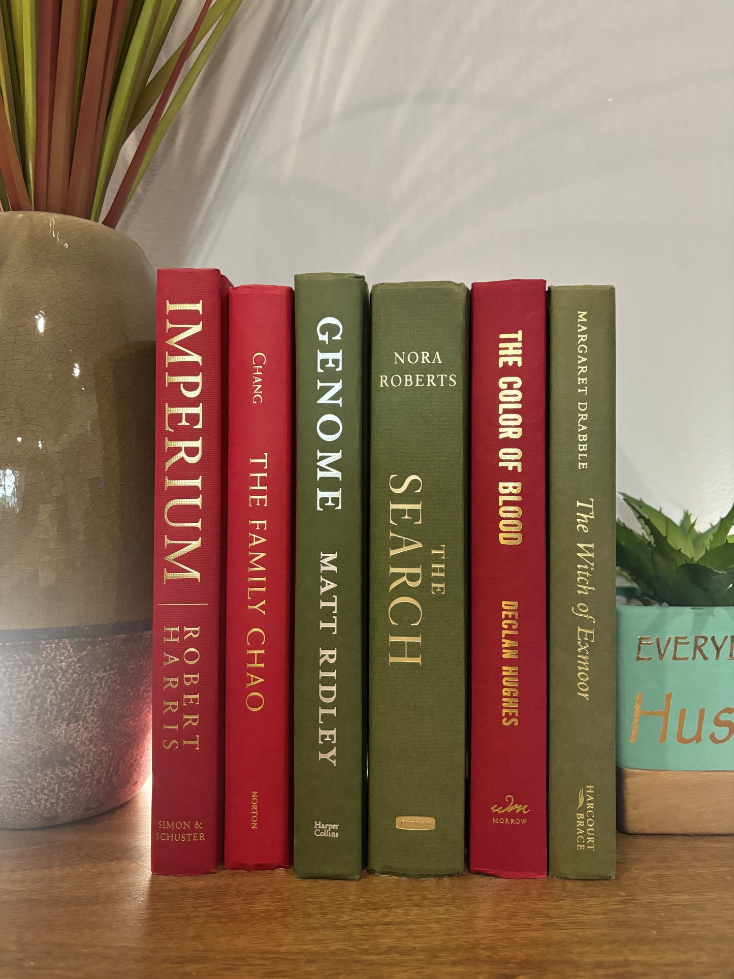 Stack of 6 colorful books