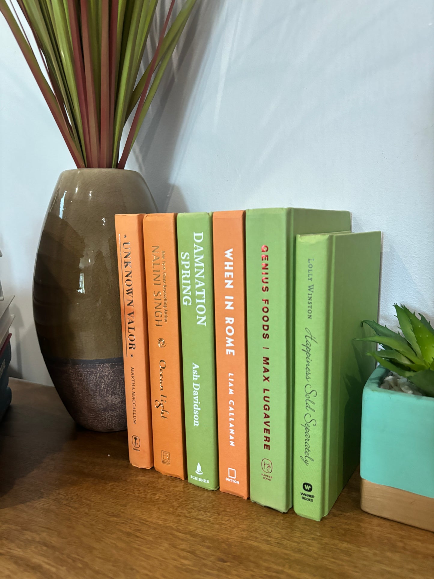 Stack of 6 colorful books