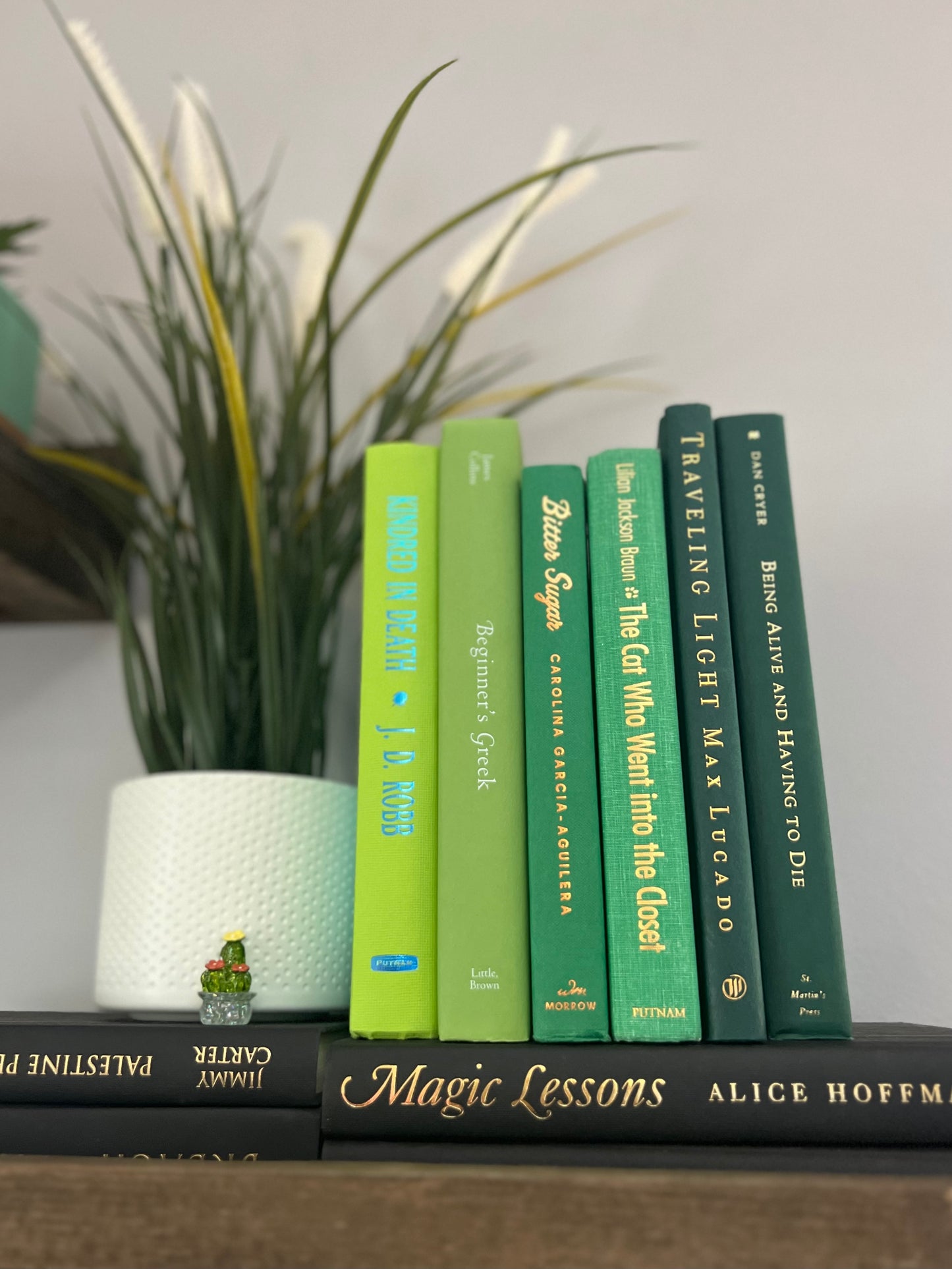 Stack of 6 decorative books