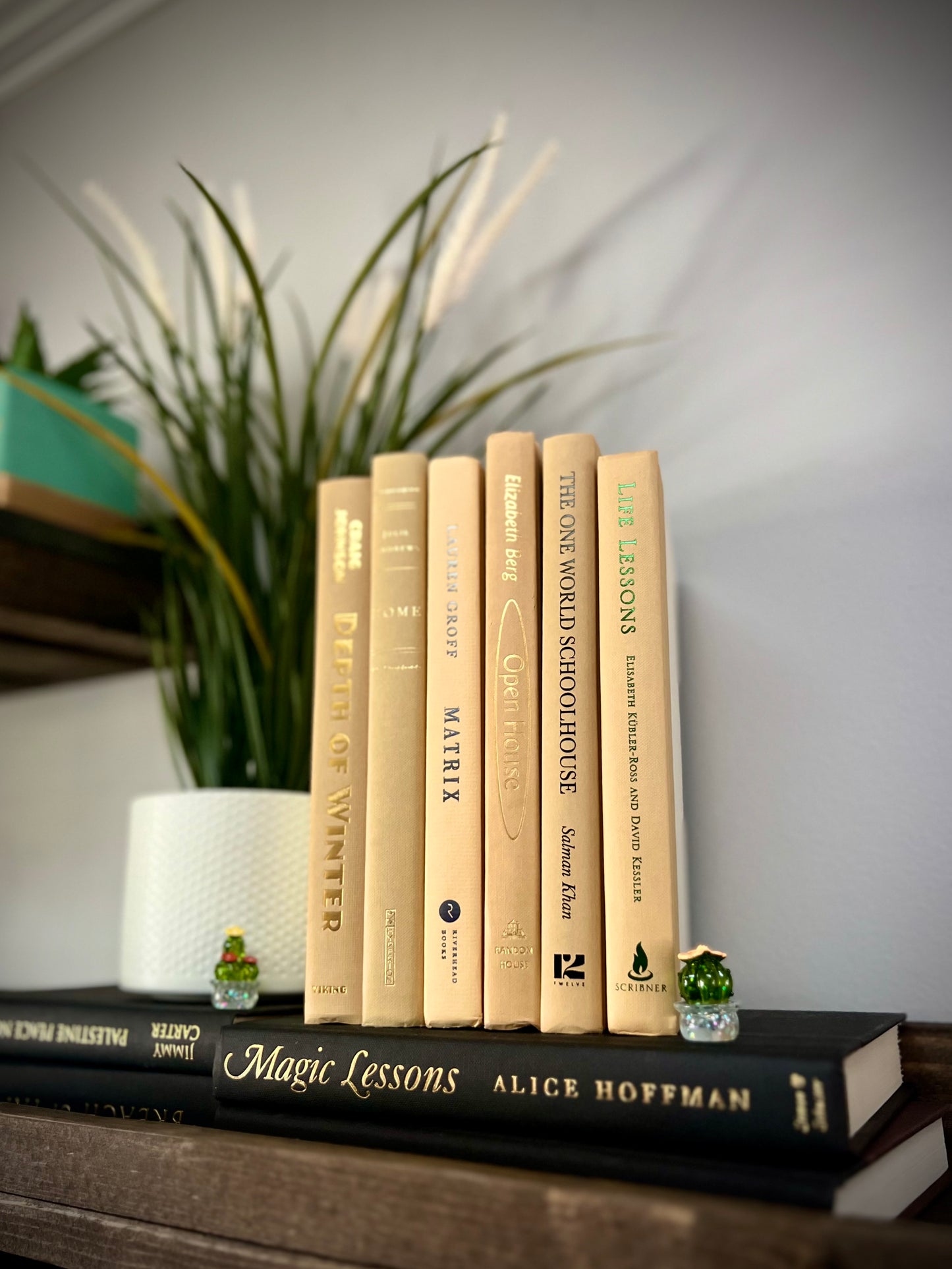 Stack of 6 decorative books
