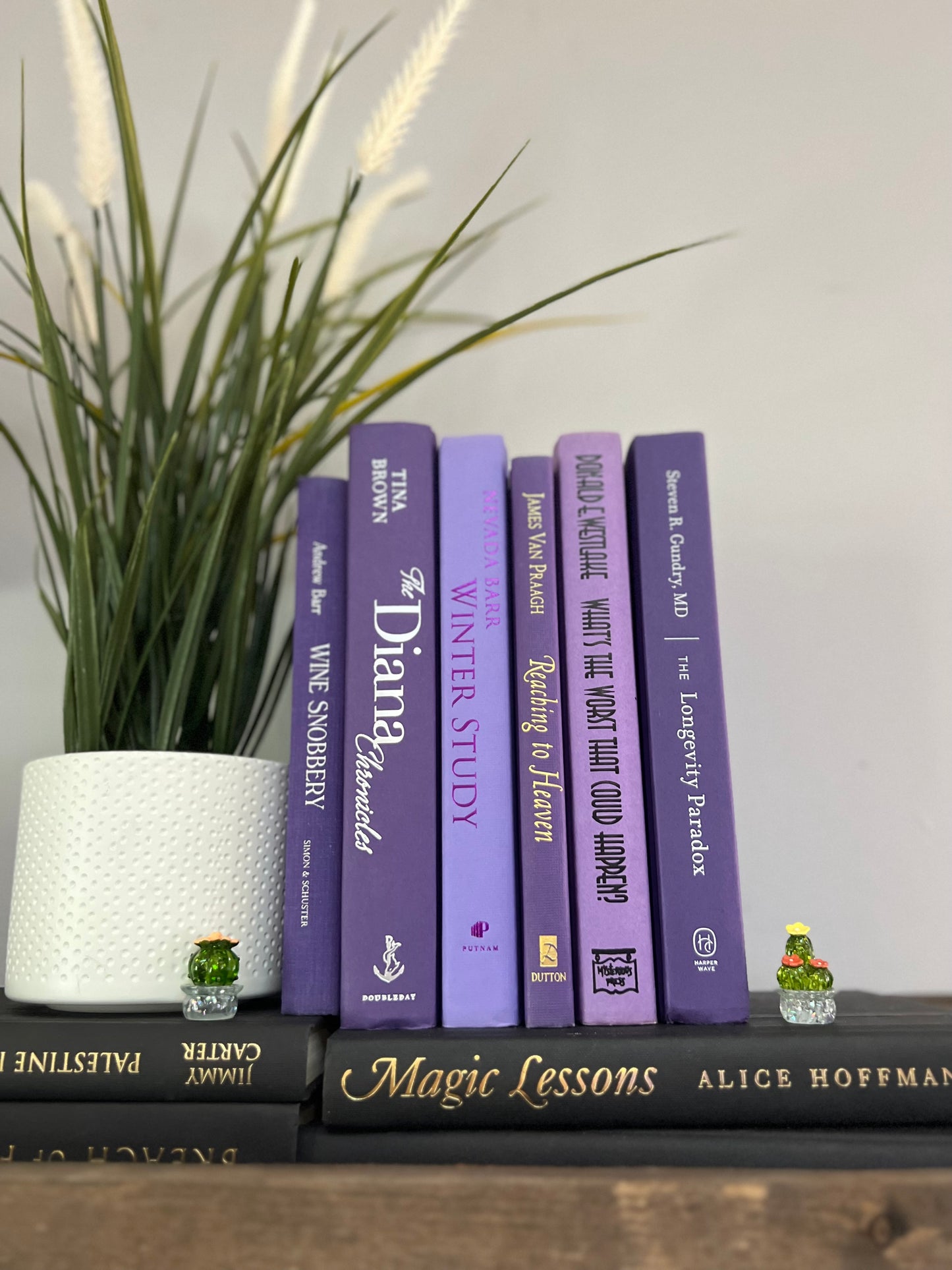 Stack of 6 decorative books