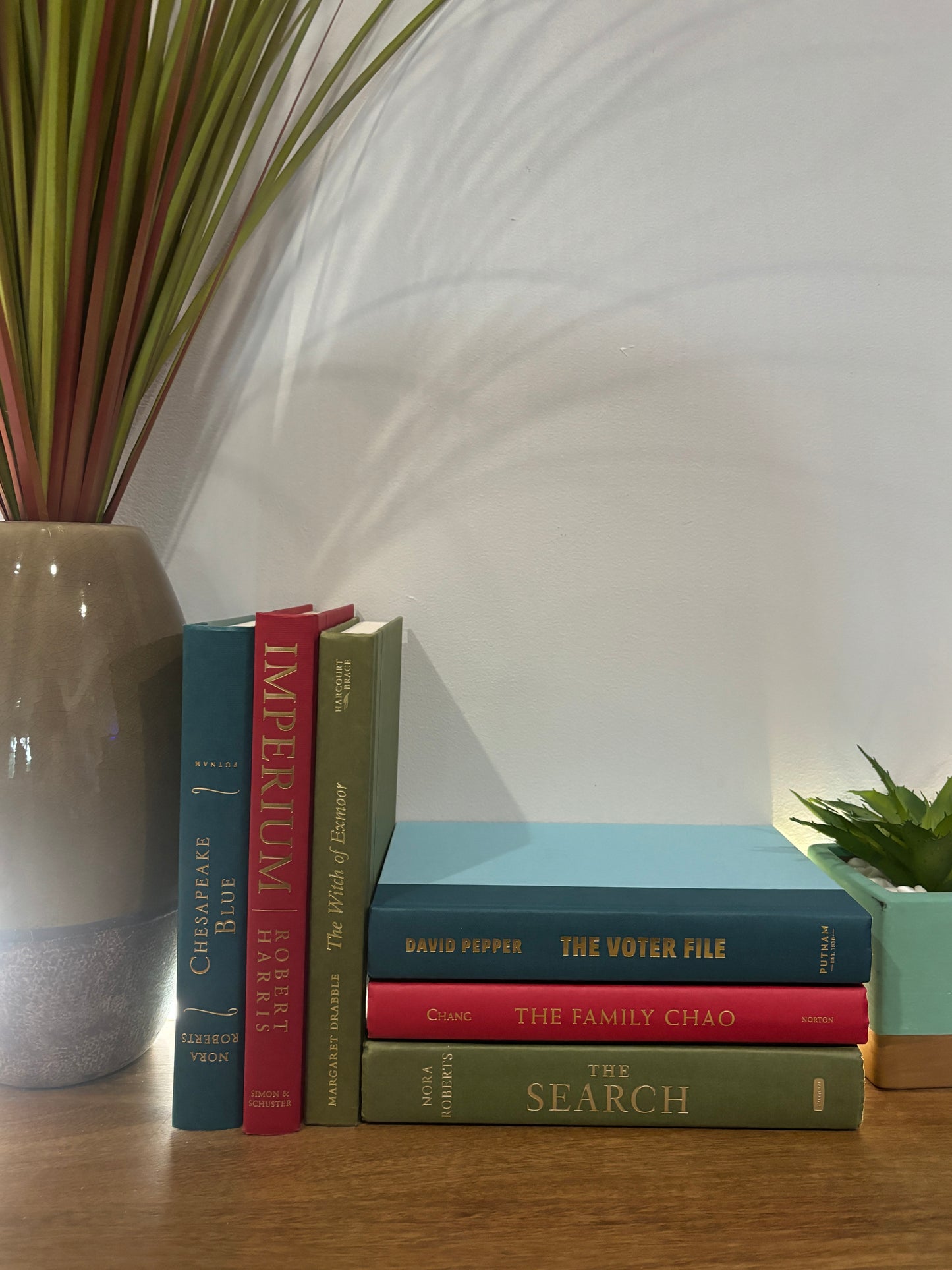Stack of 6 colorful books