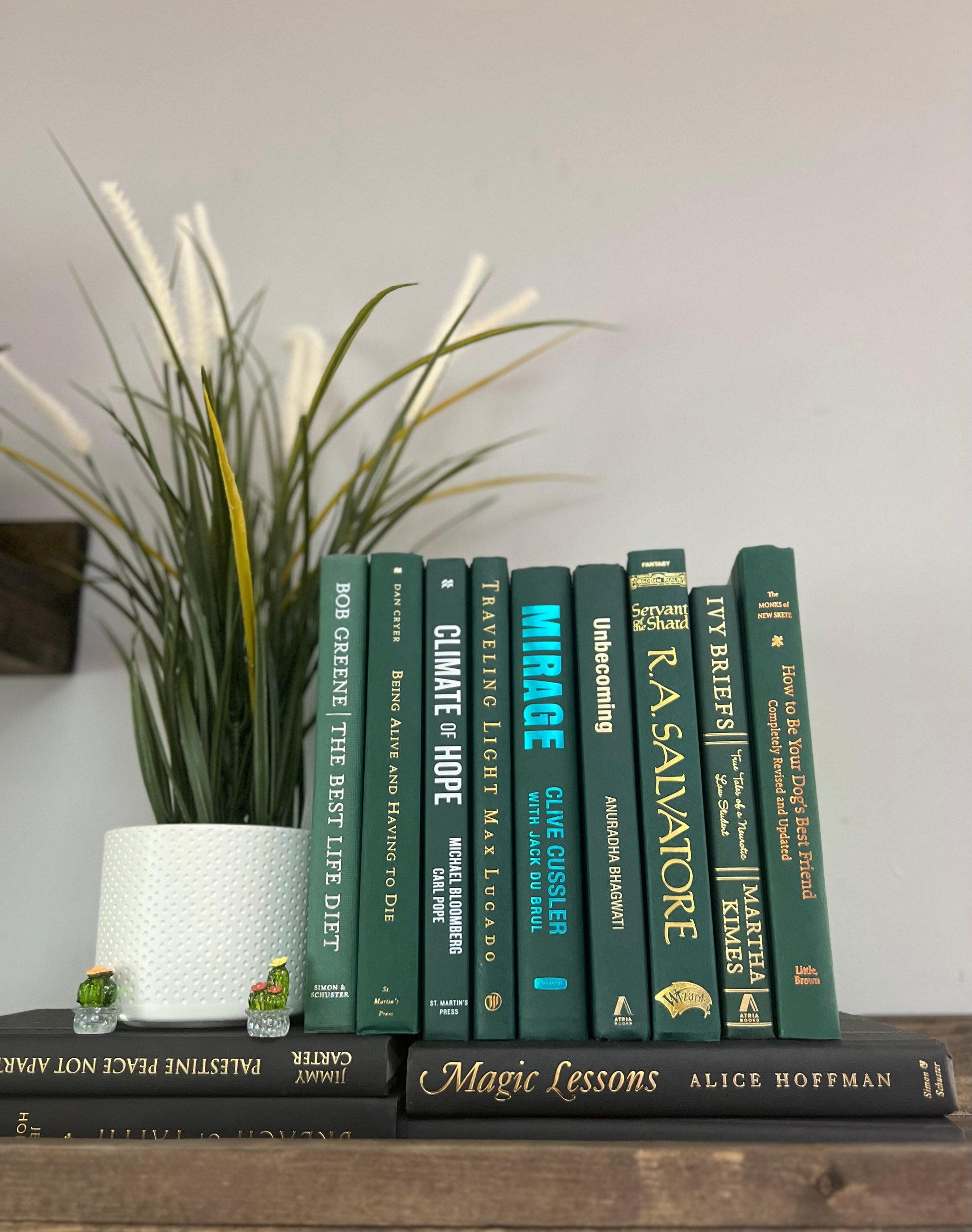 Stack Of 6 Colorful Decorative Books - For Shelf Styling, Home Decor, & Props