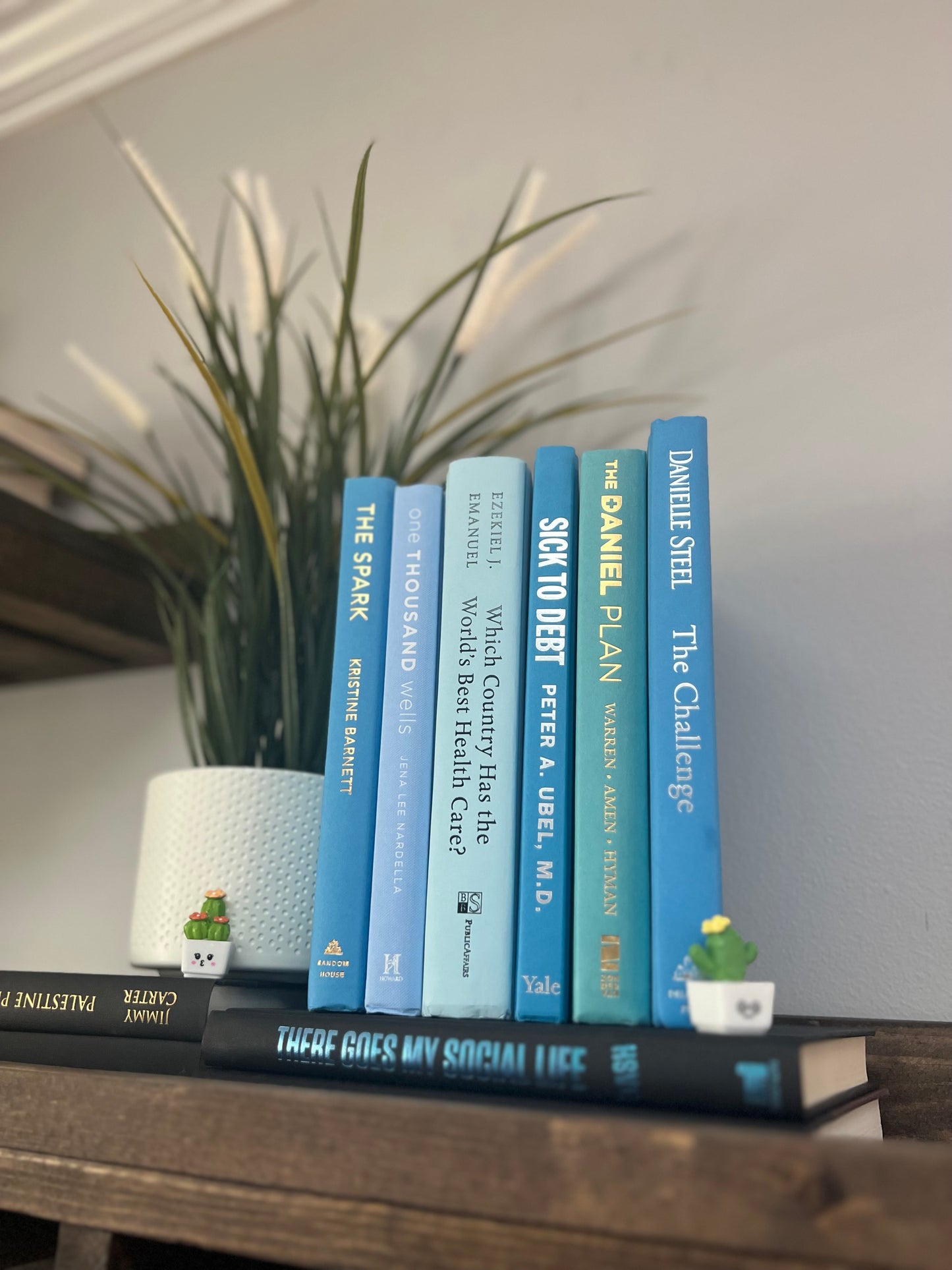 Stack of 6 decorative books