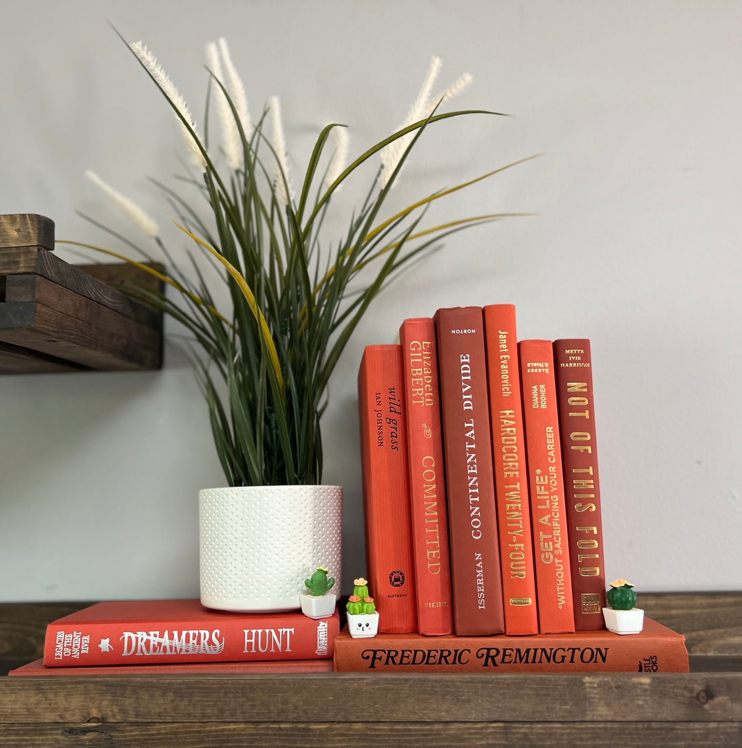 Stack of 6 decorative books